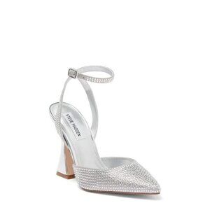 STEVE Madden BNWT "Zestful" Silver Stone Heel Pointed Toe